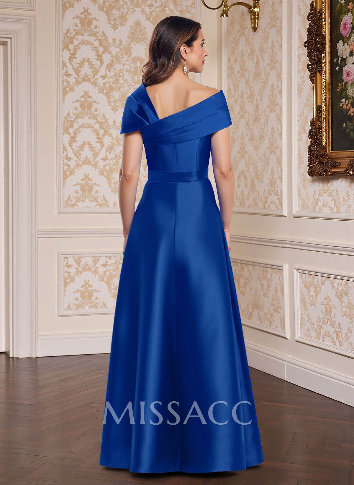 Classic Jumpsuit Detachable Sweep Train Satin Mother Of The Bride Dresses
