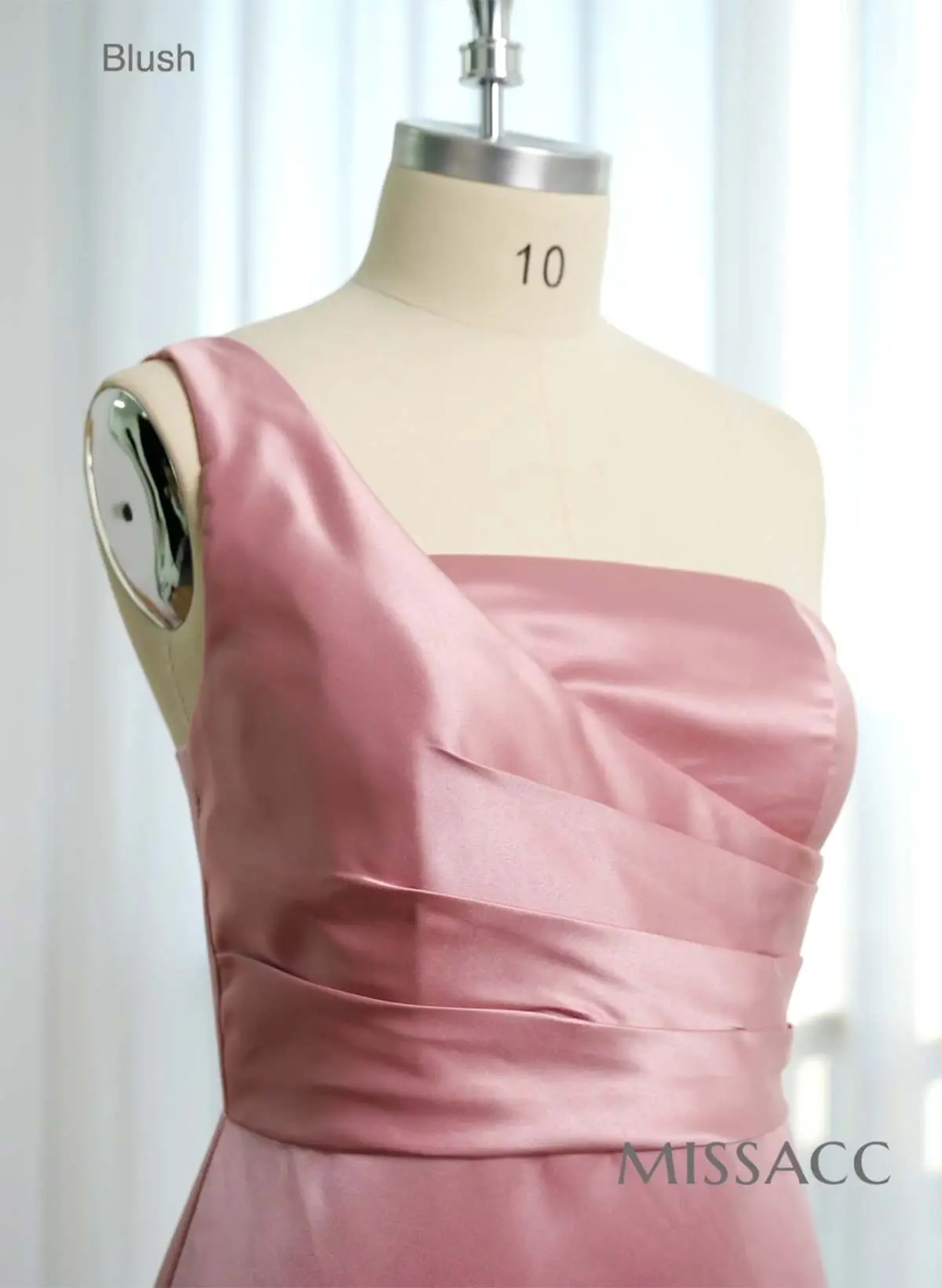 Sheath/Column One-Shoulder Satin Bridesmaid Dresses