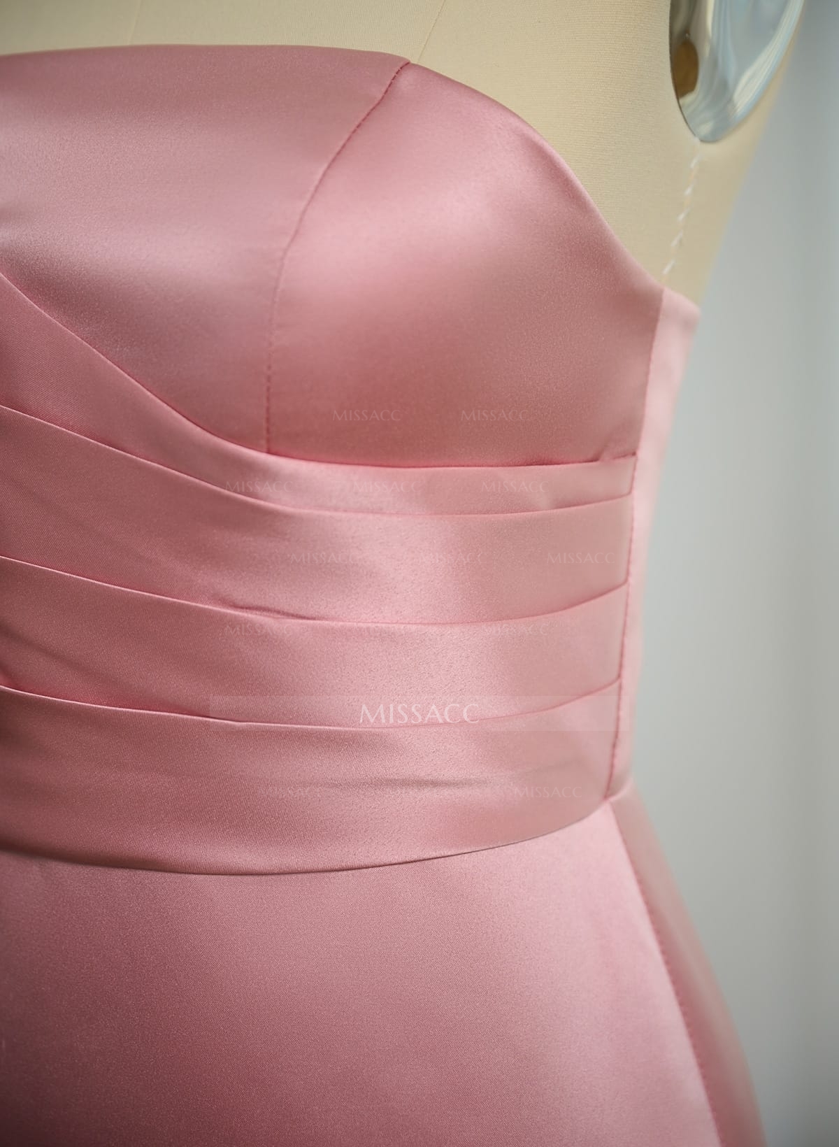 Sheath/Column One-Shoulder Satin Bridesmaid Dresses