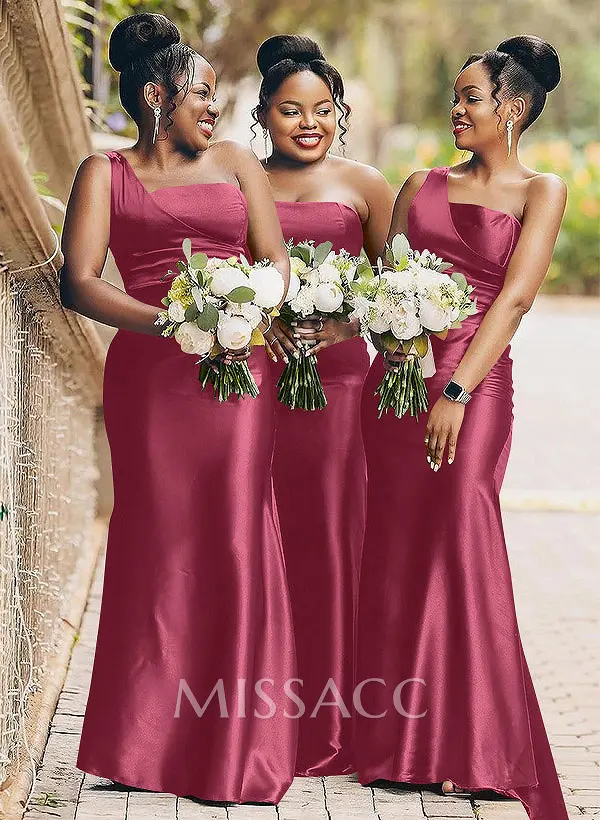 f15612 bridesmaid dress Sheath/Column One-Shoulder Satin Dresses ESSENTIALSW Straps Sleeves Color:Style F-white Rotate Birger Christensen Velvet