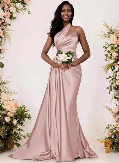 bridesmaid dresses affordable Dusty Blue Dresses-Inexpensive in Satin Gowns Cheap Bridesmaid Dresses | Bridal