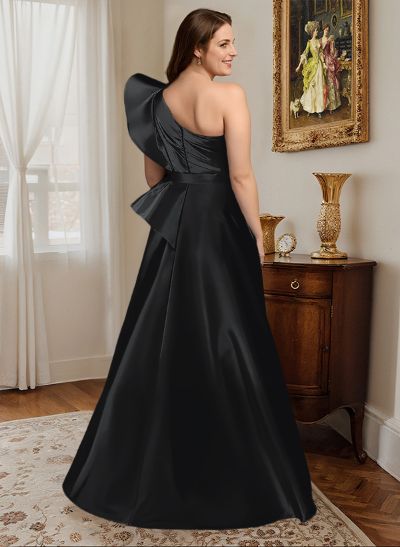 Simple One-Shoulder A-Line Evening Dresses