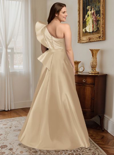 Simple One-Shoulder A-Line Evening Dresses