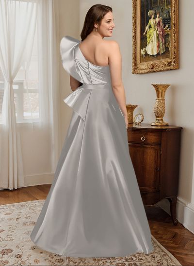 Simple One-Shoulder A-Line Evening Dresses