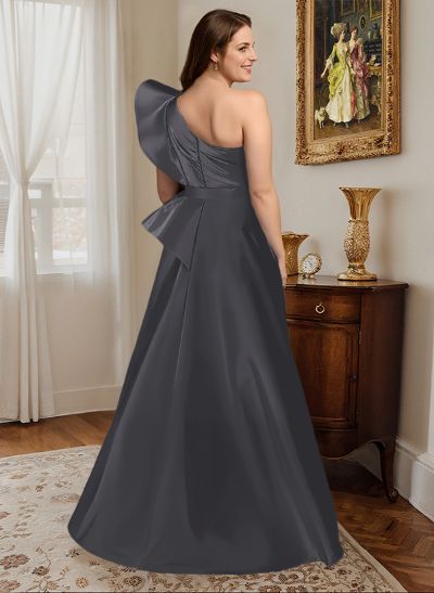 Simple One-Shoulder A-Line Evening Dresses