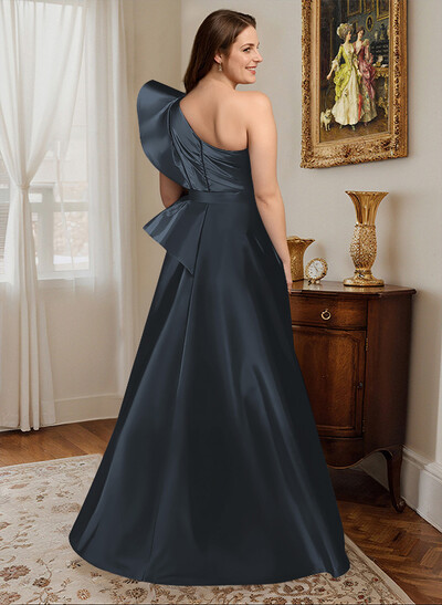 Simple One-Shoulder A-Line Evening Dresses