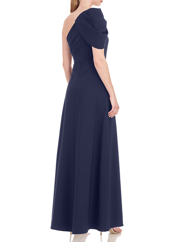 Sheath/Column One-Shoulder Elastic Satin Evening Dresses With Split Front