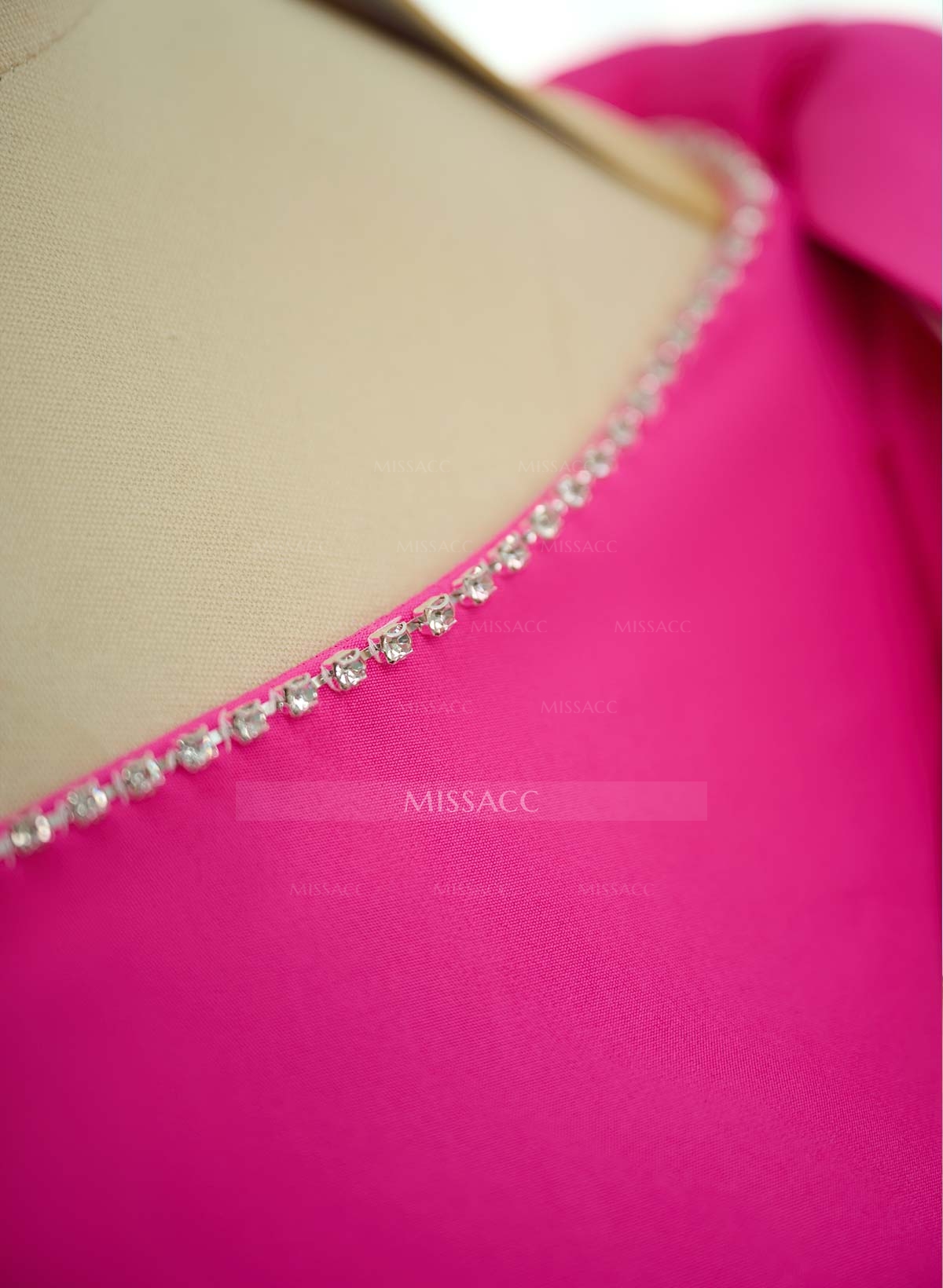 Sheath/Column One-Shoulder Elastic Satin Mother Of The Bride Dresses With Bow(s)