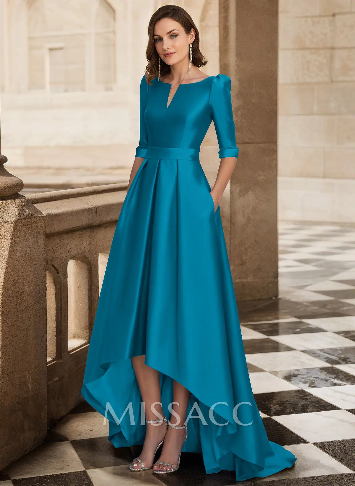 m and s formal dresses R&M Richards Beaded Gown - Navy main image 0