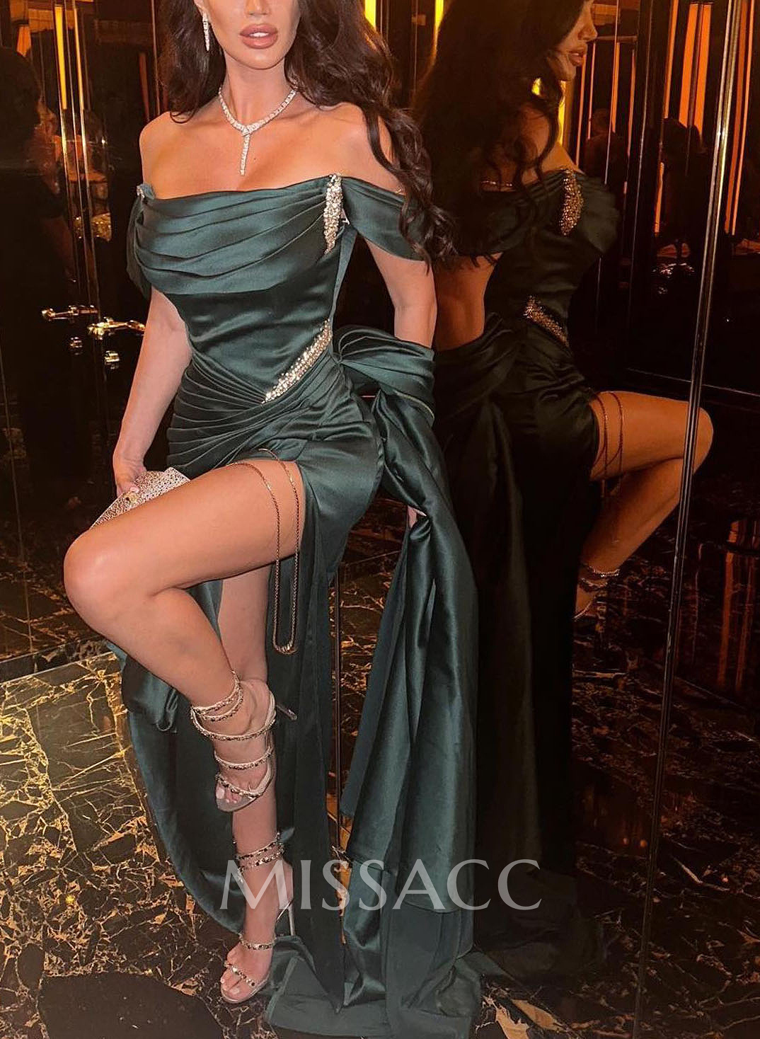 Sheath/Column Sleeveless Silk Like Satin Bridesmaid Dresses With Beading Sheath/Column Sleeveless Silk Like Satin Bridesmaid Dresses With Beading