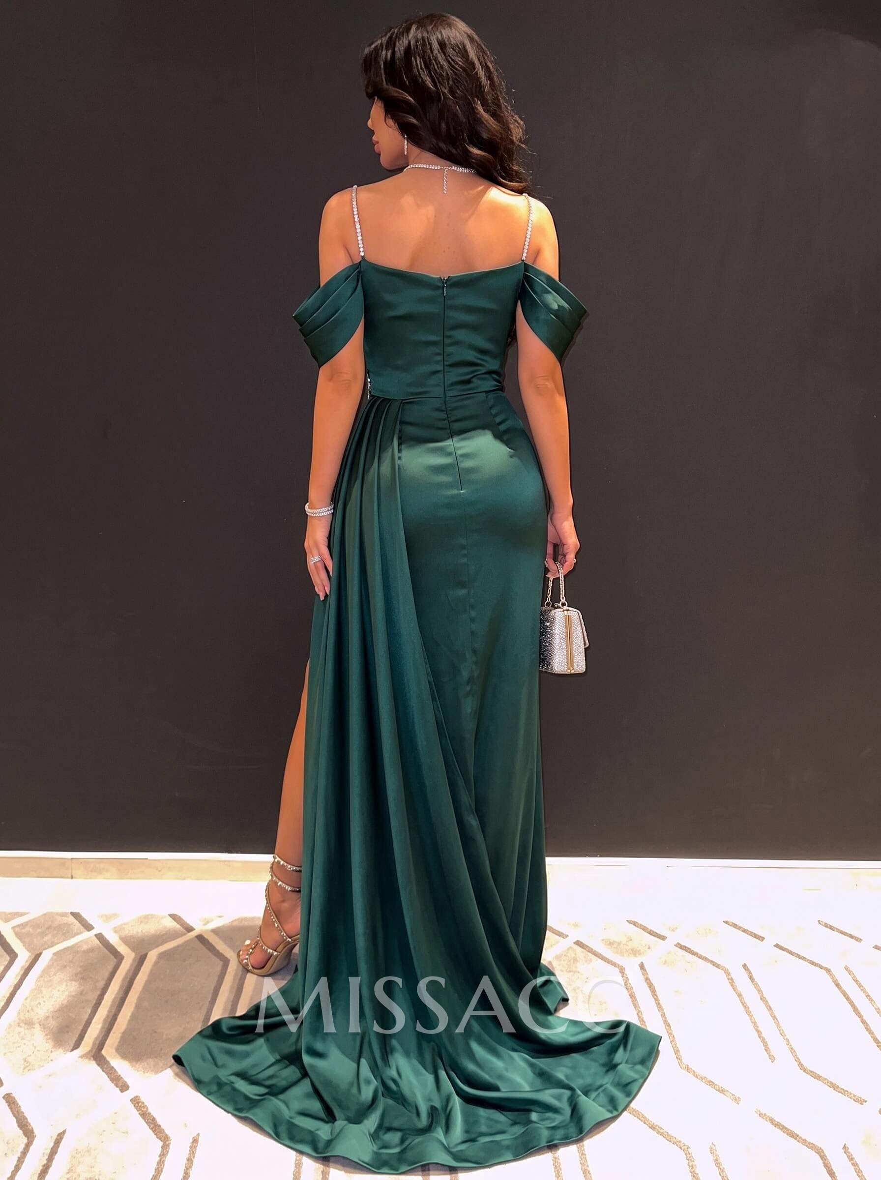 Sheath/Column Sleeveless Silk Like Satin Bridesmaid Dresses With Beading Sheath/Column Sleeveless Silk Like Satin Bridesmaid Dresses With Beading