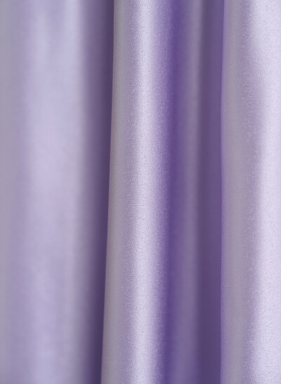 A-Line V-Neck Sleeveless Floor-Length Satin Bridesmaid Dresses