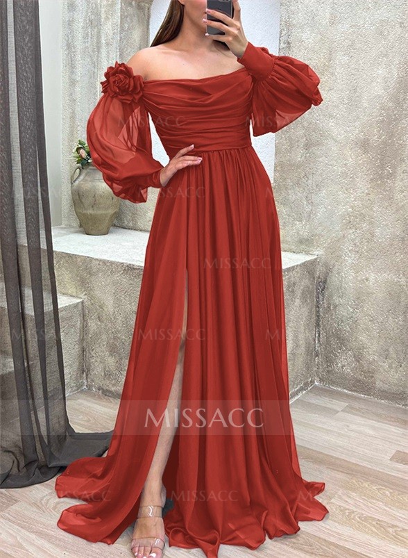 christmas prom dress KissProm A-Line Dresses Celebrity Style Sleeveless Off The Shoulder Satin with Slit, Sky Blue / 14 Style:white quartz related:sriti-mini-dress-rose-flock-black Zipper UPSleeve Length Wedtrend Women Dark Green