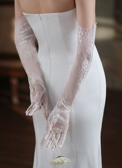 Fingertips Opera Length Lace Bridal Glove