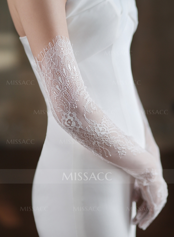 Fingertips Opera Length Lace Bridal Glove