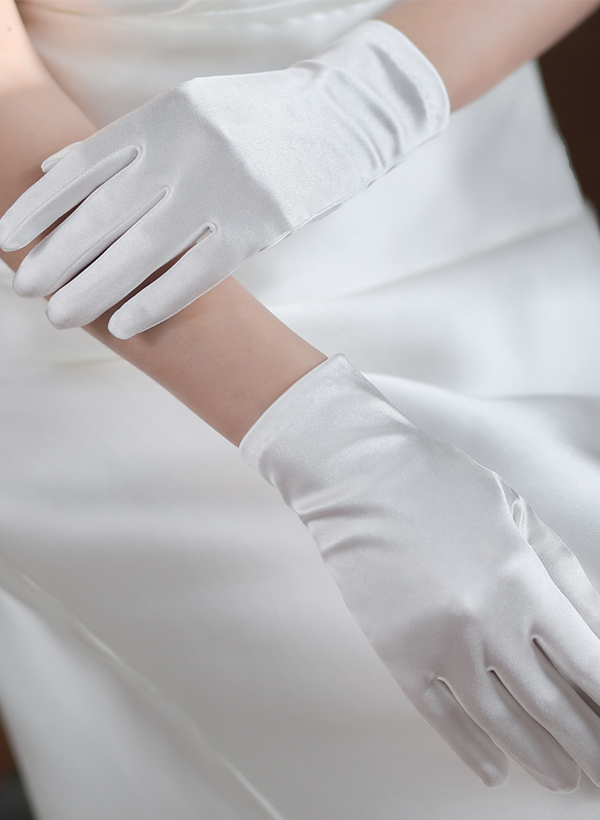 Fingertips Classic Length Satin Bridal Gloves