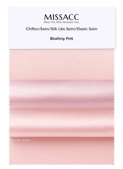 4 Kinds Of Fabrics (Satin/Chiffon/Silk Like Satin/Elastic Satin) In One Piece