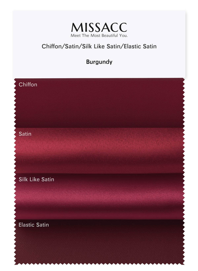 4 Kinds Of Fabrics (Satin/Chiffon/Silk Like Satin/Elastic Satin) In One Piece