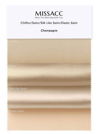 4 Kinds Of Fabrics (Satin/Chiffon/Silk Like Satin/Elastic Satin) In One Piece