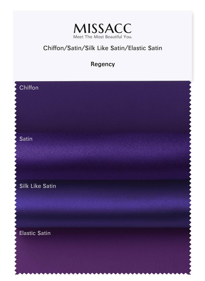 4 Kinds Of Fabrics (Satin/Chiffon/Silk Like Satin/Elastic Satin) In One Piece