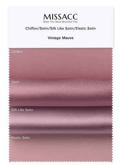 4 Kinds Of Fabrics (Satin/Chiffon/Silk Like Satin/Elastic Satin) In One Piece