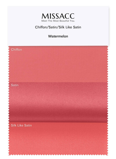 4 Kinds Of Fabrics (Satin/Chiffon/Silk Like Satin/Elastic Satin) In One Piece