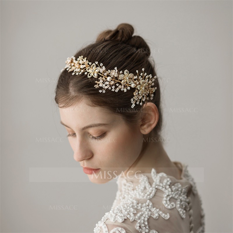 Wedding Headbands With Flower Bridal Headpieces