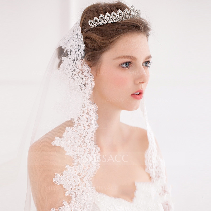 Luxurious Wedding Crowns & Tiaras With Rhinestone Bridal Headpieces