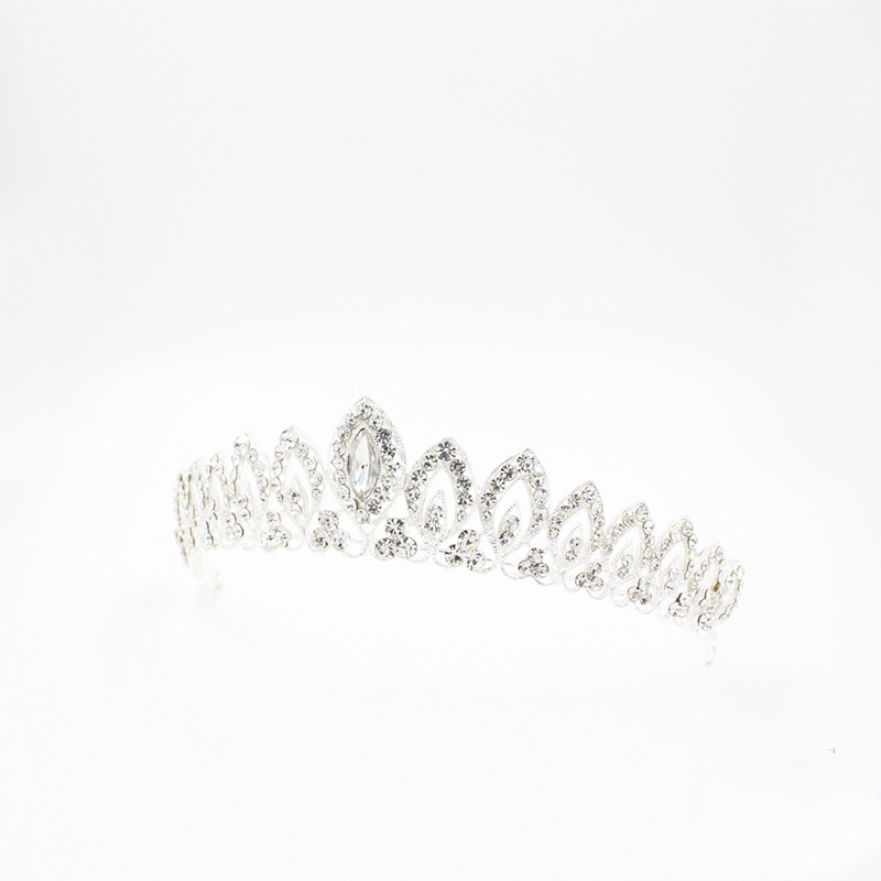 Luxurious Wedding Crowns & Tiaras With Rhinestone Bridal Headpieces