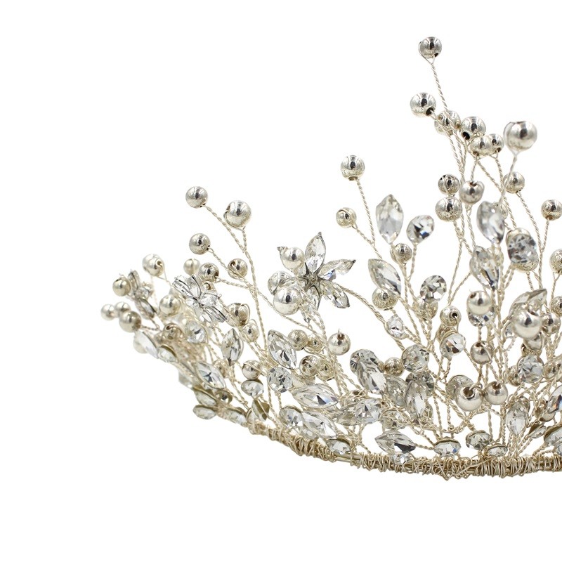 Luxurious Wedding Crowns & Tiaras With Rhinestone Bridal Headpieces