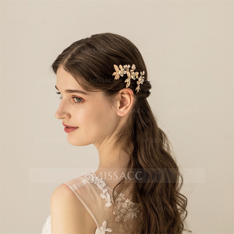 Wedding Hairpins With Rhinestone Bridal Headpieces (Sold In A Single Piece)