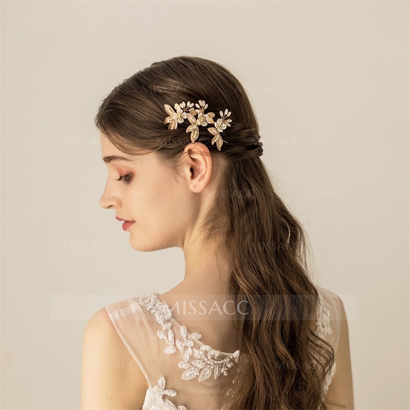 Wedding Hairpins With Rhinestone Bridal Headpieces (Sold In A Single Piece)