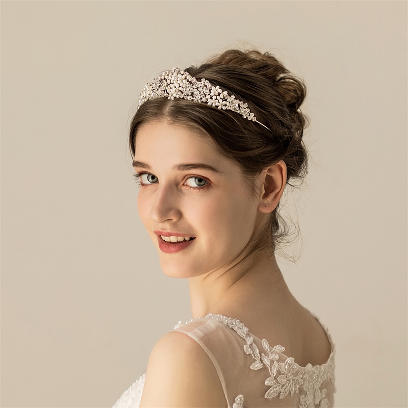 Luxurious Wedding Crowns & Tiaras With Rhinestone Bridal Headpieces