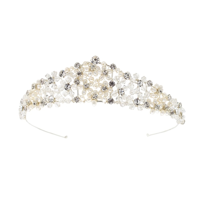 Luxurious Wedding Crowns & Tiaras With Rhinestone Bridal Headpieces