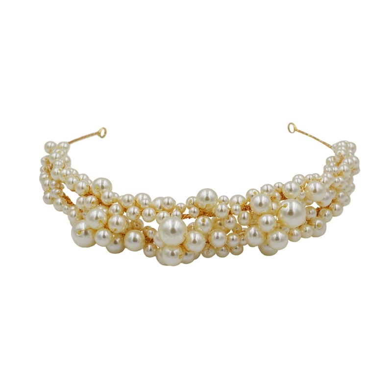 Luxurious Wedding Headbands With Pearl Bridal Headpieces