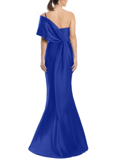 Trumpet/Mermaid One-Shoulder Sleeveless Satin Mother Of The Bride Dresses