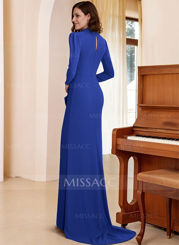 Sheath/Column Elastic Satin Mother Of The Bride Dresses With Back Hole