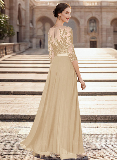 Illusion Neck Detachable Length Chiffon Mother Of The Bride Jumpsuit With Appliques Lace