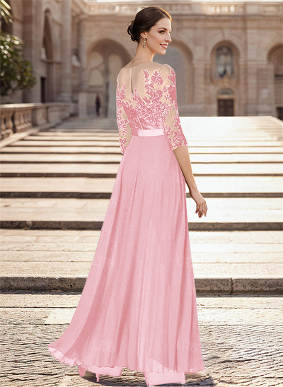 Illusion Neck Detachable Length Chiffon Mother Of The Bride Jumpsuit With Appliques Lace