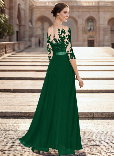 Illusion Neck Detachable Length Chiffon Mother Of The Bride Jumpsuit With Appliques Lace