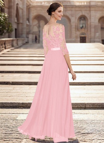 Illusion Neck Detachable Length Chiffon Mother Of The Bride Jumpsuit With Appliques Lace