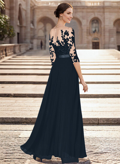 Illusion Neck Detachable Length Chiffon Mother Of The Bride Jumpsuit With Appliques Lace