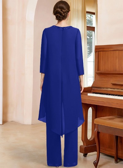 Jumpsuit/Pantsuit Long Sleeves Chiffon Mother Of The Bride Dresses