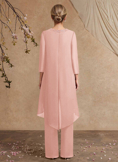 Jumpsuit/Pantsuit Long Sleeves Chiffon Mother Of The Bride Dresses