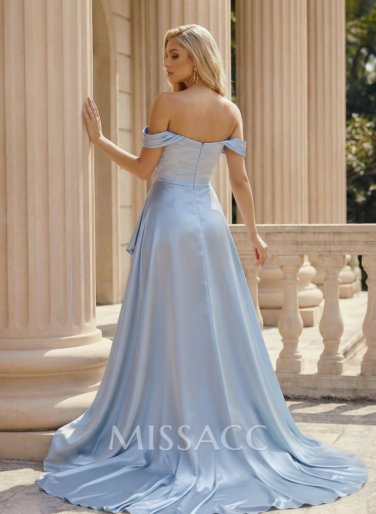 Simple Off-The-Shoulder A-Line Prom Dresses