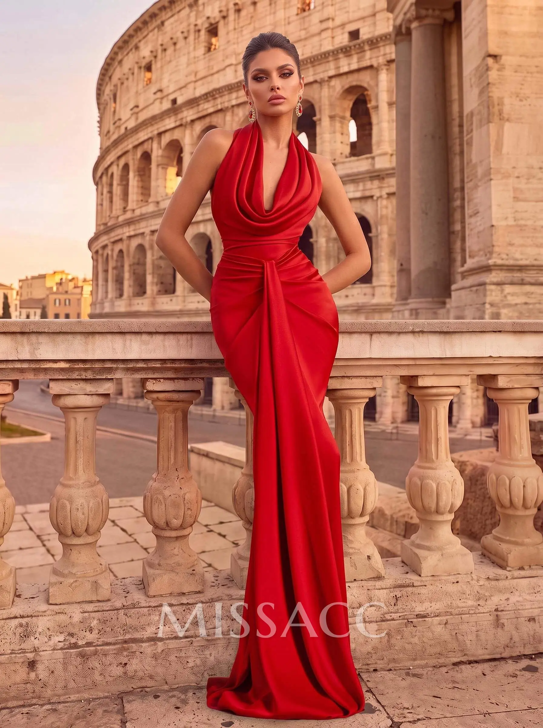 simple backless prom dresses Sexy Cowl Neck Trumpet/Mermaid sizechart_Occasion Cross straps in the How to Hide Your Size:US16W