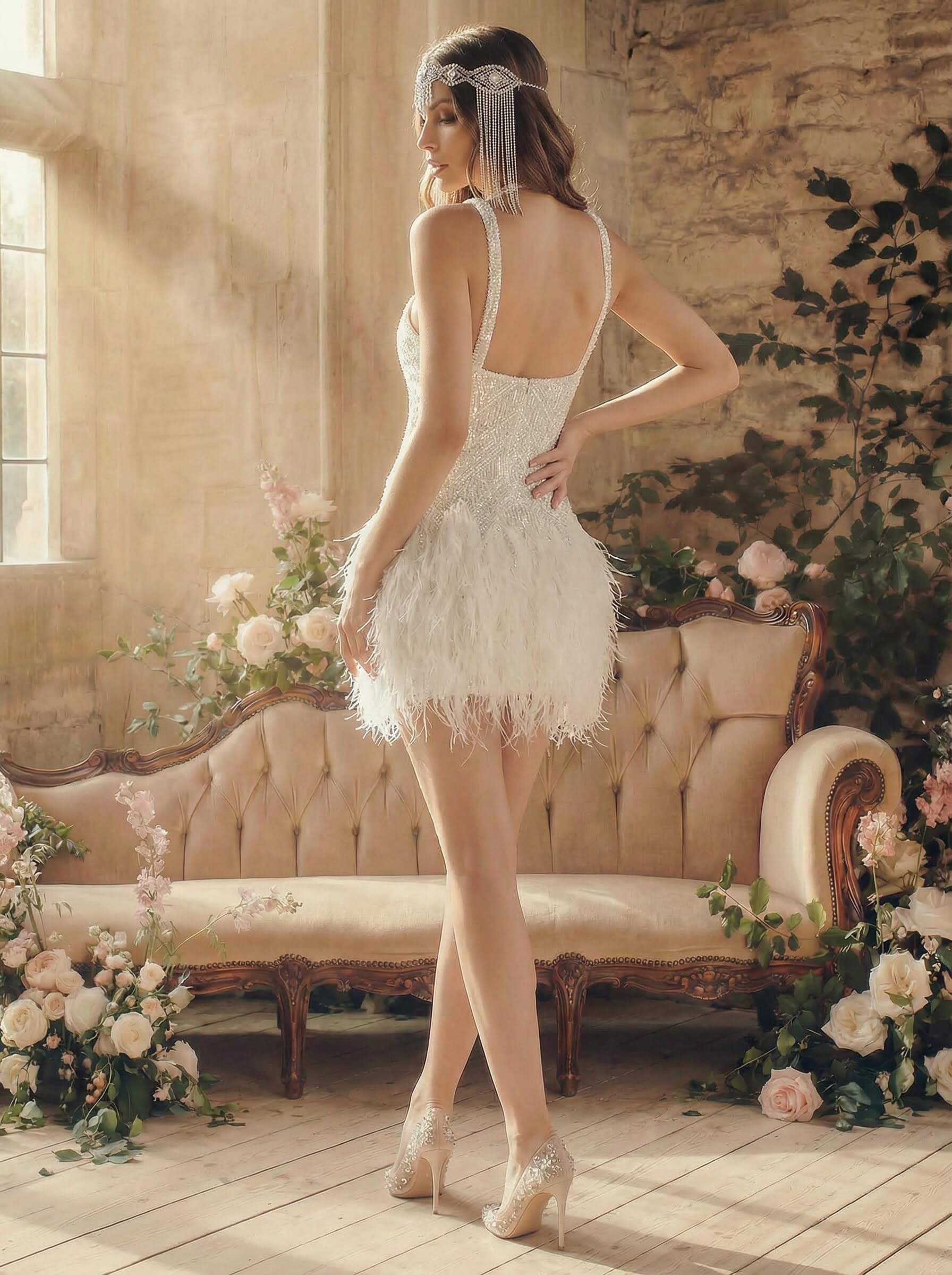 Sheath/Column Sleeveless Short/Mini Sequined Homecoming Dresses