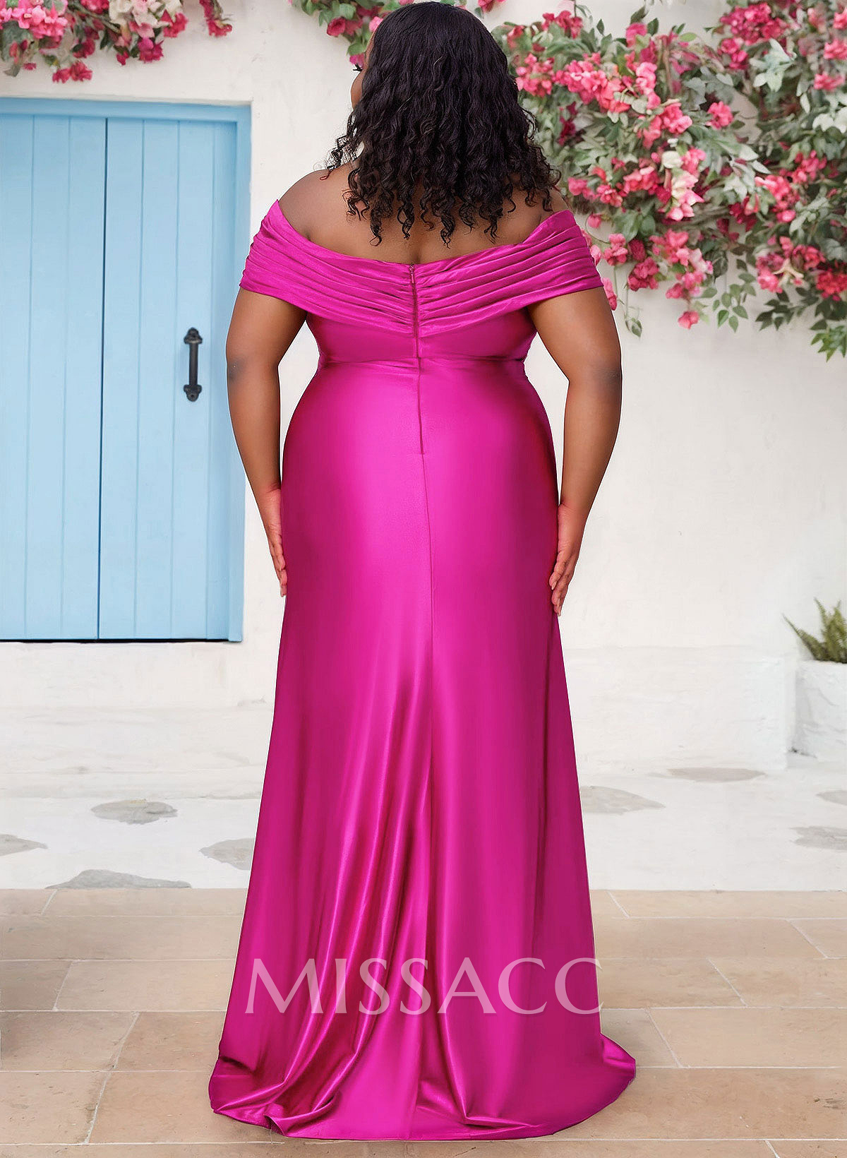 Sheath/Column Off-The-Shoulder Sleeveless Silk Like Satin Bridesmaid Dresses Sheath/Column Off-The-Shoulder Sleeveless Silk Like Satin Bridesmaid Dresses