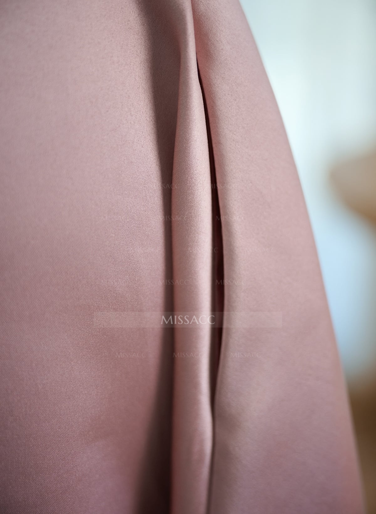 A-Line Asymmetrical Sleeveless Tea-Length Satin Bridesmaid Dresses