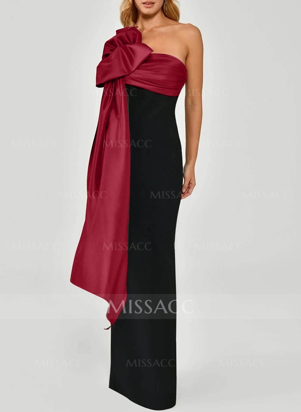 Sheath/Column Satin/Elastic Satin Mother Of The Bride Dresses With Bow(s)